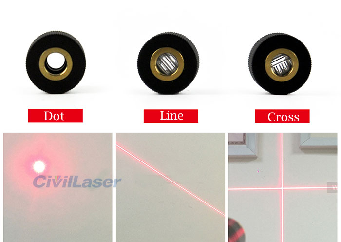 648nm 10mW-200mW 빨간색 레이저 모듈 Dot Line Cross Focus Adjustable